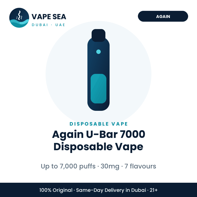 Again U-Bar 7000 Disposable Vape – Vape Sea Dubai