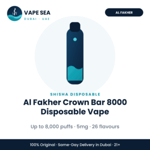 Al Fakher Crown Bar 8000 Disposable Vape – Vape Sea Dubai