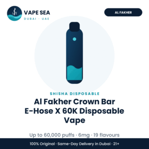 Al Fakher Crown Bar E-Hose X 60K Disposable Vape – Vape Sea Dubai