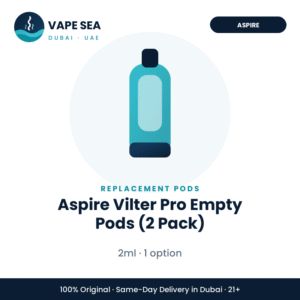 Aspire Vilter Pro Empty Pods (2 Pack) – Vape Sea Dubai
