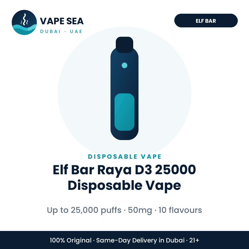 Elf Bar Raya D3 25000 Disposable Vape – Vape Sea Dubai