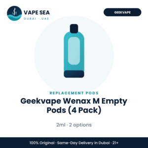 Geekvape Wenax M Empty Pods (4 Pack) – Vape Sea Dubai