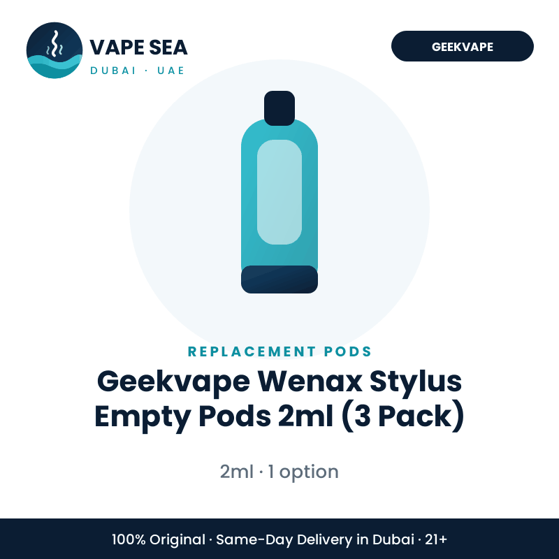 Geekvape Wenax Stylus Empty Pods 2ml (3 Pack) – Vape Sea Dubai