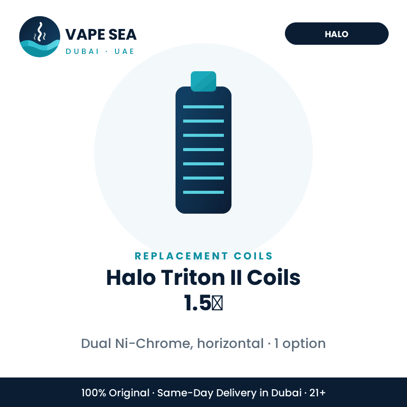 Halo Triton II Coils 1.5Ω – Vape Sea Dubai