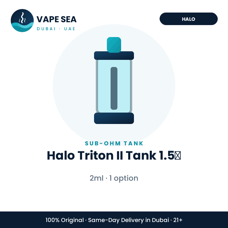 Halo Triton II Tank 1.5Ω – Vape Sea Dubai