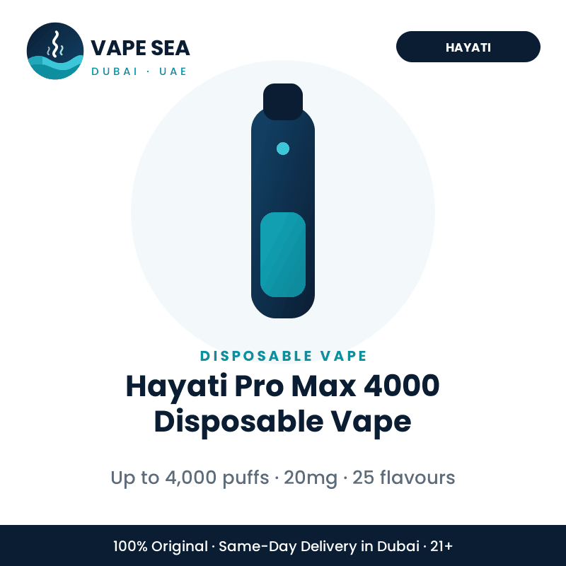 Hayati Pro Max 4000 Disposable Vape – Vape Sea Dubai