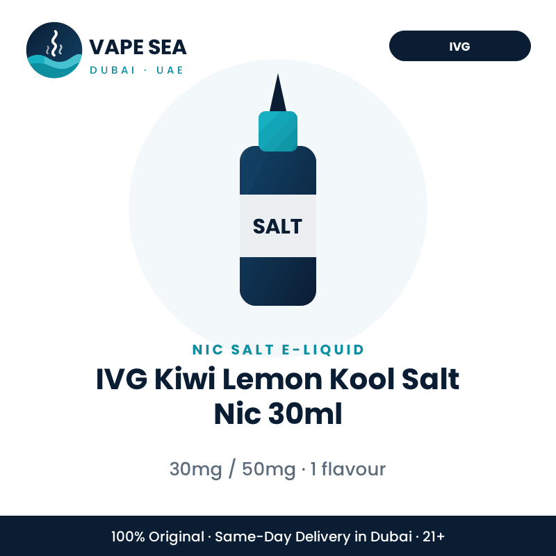 IVG Kiwi Lemon Kool Salt Nic 30ml – Vape Sea Dubai