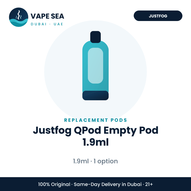 Justfog QPod Empty Pod 1.9ml – Vape Sea Dubai