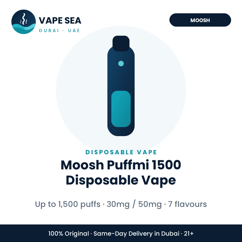 Moosh Puffmi 1500 Disposable Vape – Vape Sea Dubai