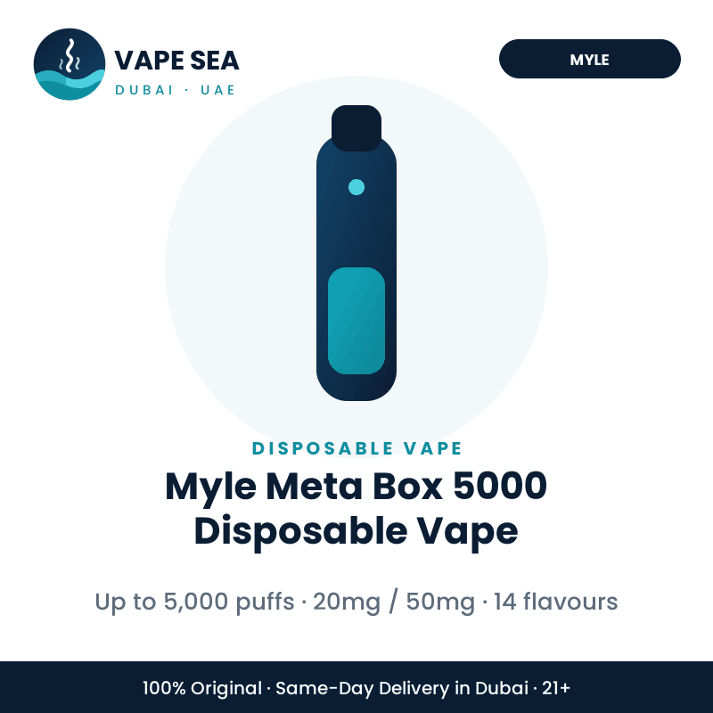 Myle Meta Box 5000 Disposable Vape – Vape Sea Dubai