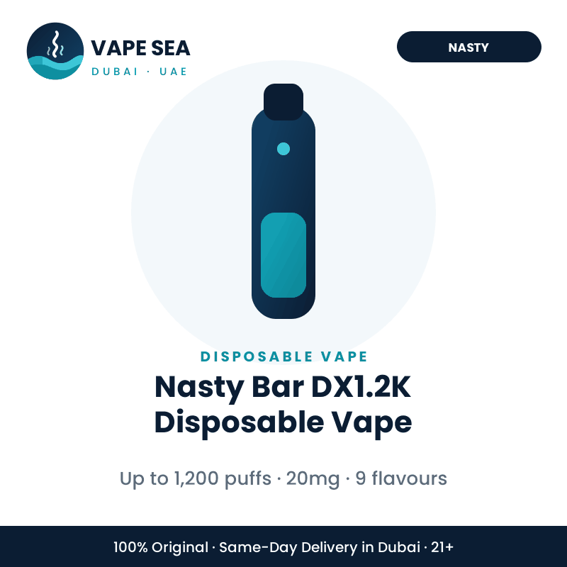 Nasty Bar DX1.2K Disposable Vape – Vape Sea Dubai
