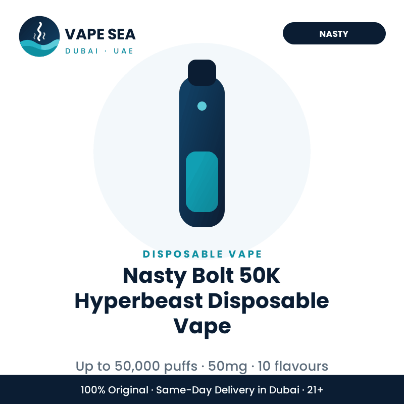 Nasty Bolt 50K Hyperbeast Disposable Vape – Vape Sea Dubai