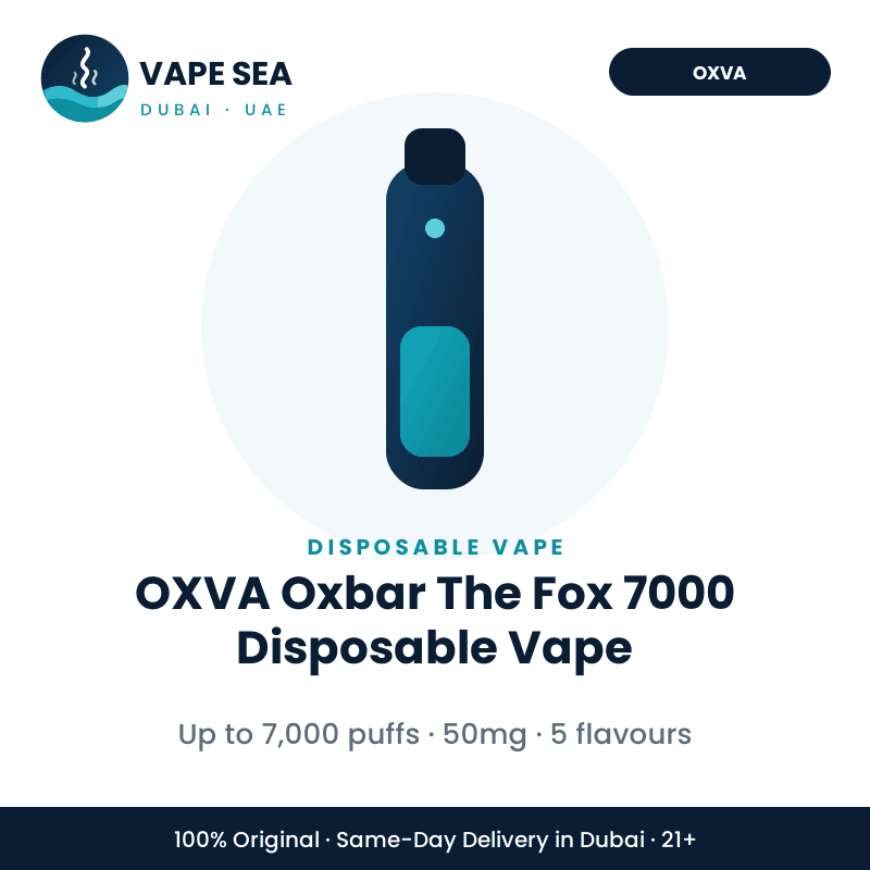 OXVA Oxbar The Fox 7000 Disposable Vape – Vape Sea Dubai