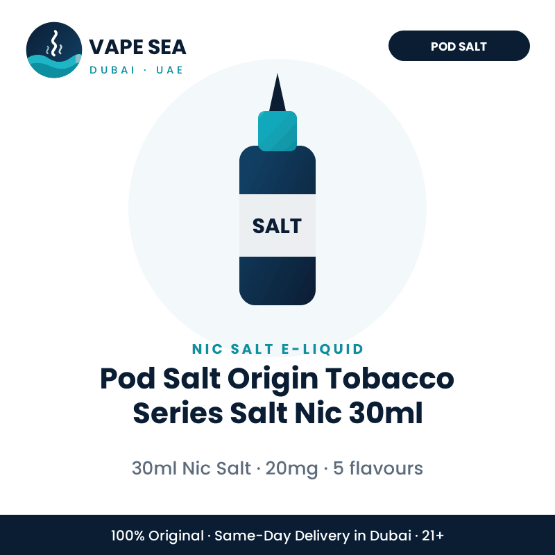 Pod Salt Origin Tobacco Series Salt Nic 30ml – Vape Sea Dubai