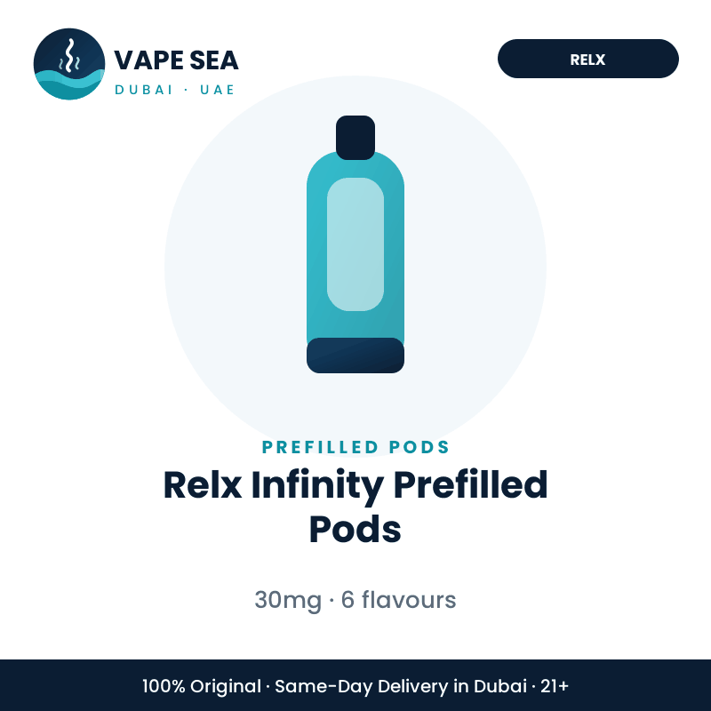 Relx Infinity Prefilled Pods – Vape Sea Dubai