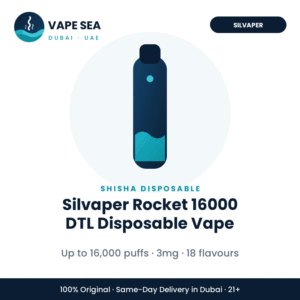 Silvaper Rocket 16000 DTL Disposable Vape – Vape Sea Dubai
