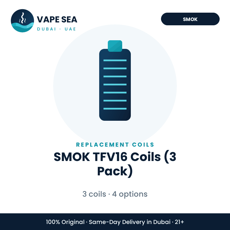 SMOK TFV16 Coils (3 Pack) – Vape Sea Dubai