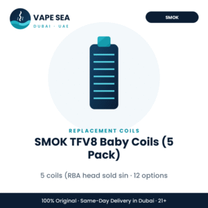 SMOK TFV8 Baby Coils (5 Pack) – Vape Sea Dubai