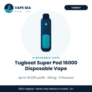 Tugboat Super Pod 16000 Disposable Vape – Vape Sea Dubai