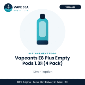 Vapeants E8 Plus Empty Pods 1.3Ω (4 Pack) – Vape Sea Dubai