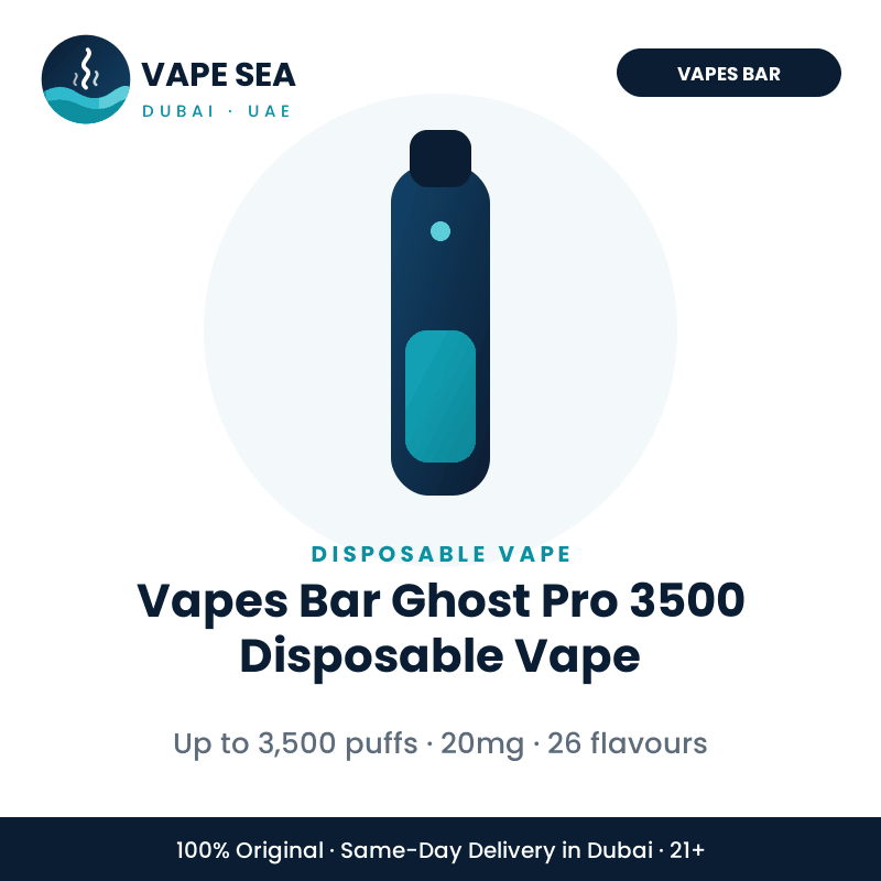 Vapes Bar Ghost Pro 3500 Disposable Vape – Vape Sea Dubai