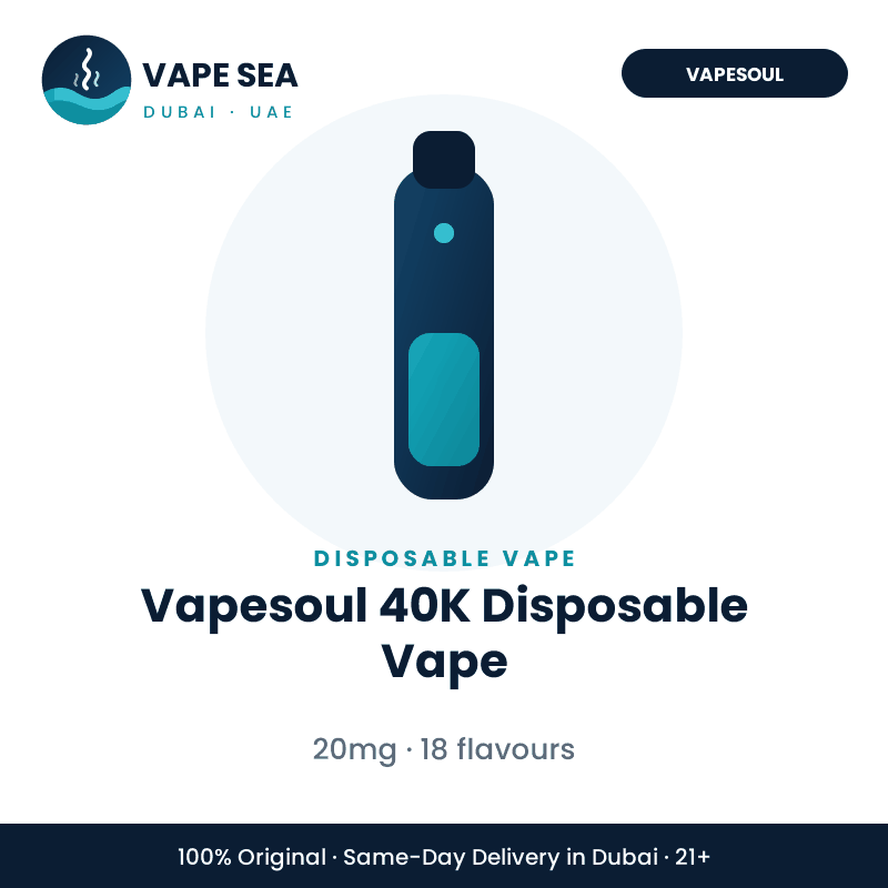 Vapesoul 40K Disposable Vape – Vape Sea Dubai