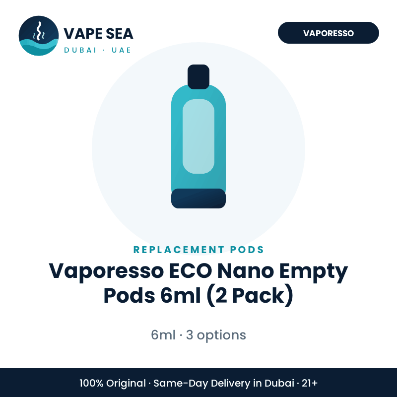 Vaporesso ECO Nano Empty Pods 6ml (2 Pack) – Vape Sea Dubai