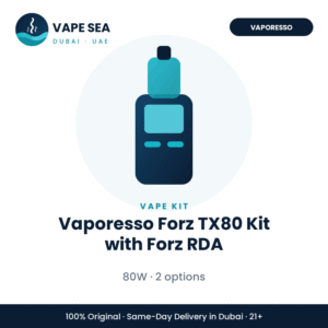 Vaporesso Forz TX80 Kit with Forz RDA – Vape Sea Dubai