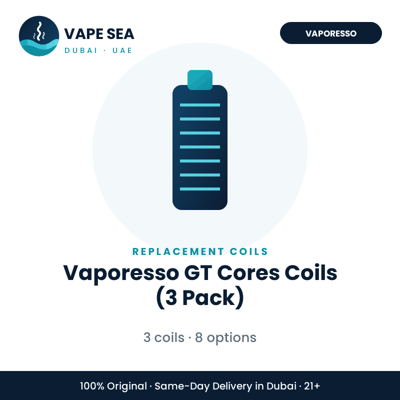 Vaporesso GT Cores Coils (3 Pack) – Vape Sea Dubai