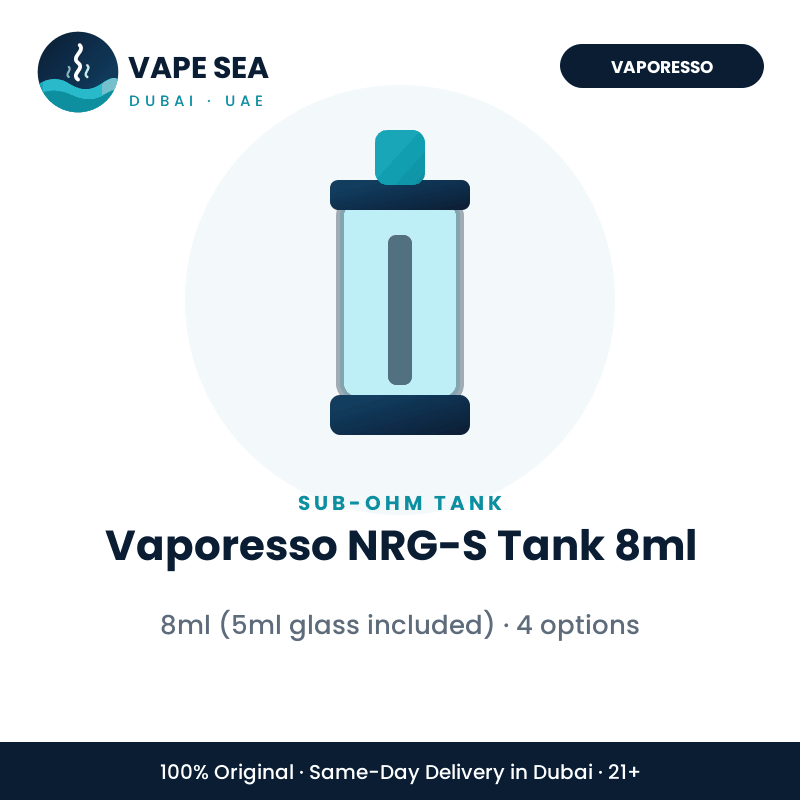 Vaporesso NRG-S Tank 8ml – Vape Sea Dubai