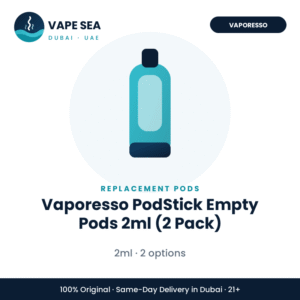Vaporesso PodStick Empty Pods 2ml (2 Pack) – Vape Sea Dubai