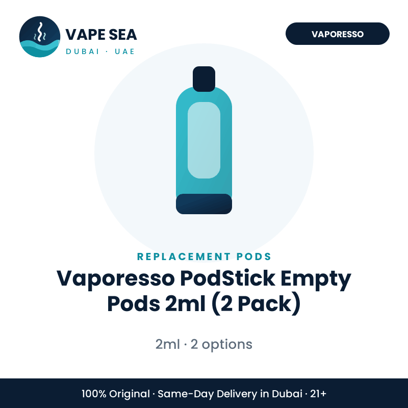 Vaporesso PodStick Empty Pods 2ml (2 Pack) – Vape Sea Dubai