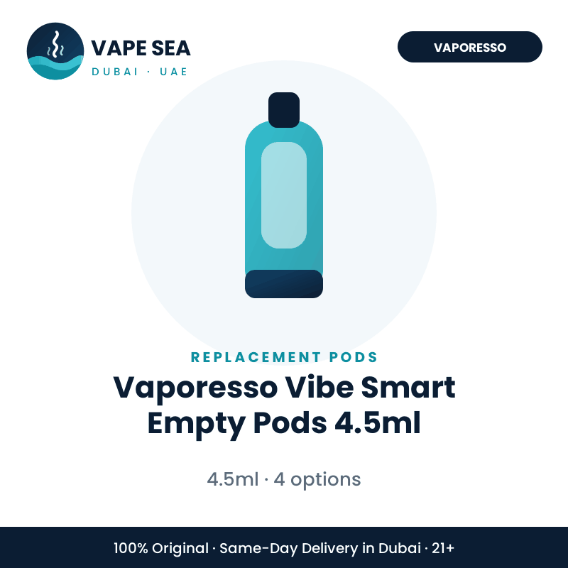 Vaporesso Vibe Smart Empty Pods 4.5ml – Vape Sea Dubai