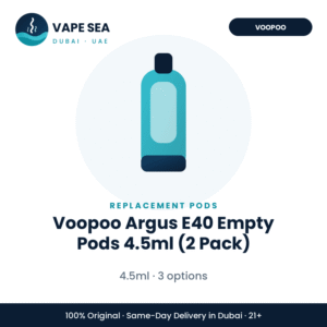 Voopoo Argus E40 Empty Pods 4.5ml (2 Pack) – Vape Sea Dubai