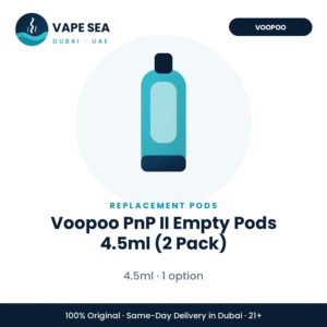 Voopoo PnP II Empty Pods 4.5ml (2 Pack) – Vape Sea Dubai