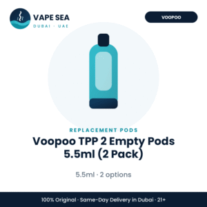 Voopoo TPP 2 Empty Pods 5.5ml (2 Pack) – Vape Sea Dubai