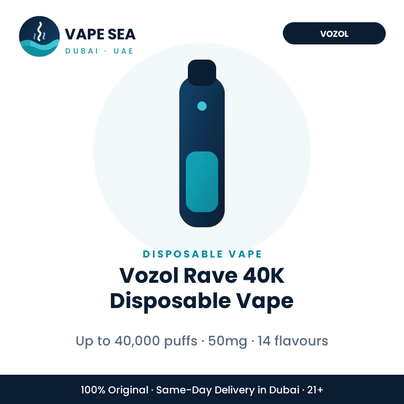 Vozol Rave 40K Disposable Vape – Vape Sea Dubai